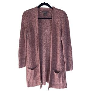 Alexandra+ oak duster cardigan. Size M. Dusty pink. Cute! Closeup pix show color